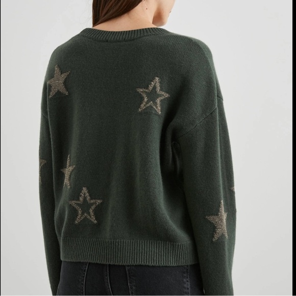 Rails Percy Olive Gold Stars - XL Green Soft Sweater. - Picture 14 of 14